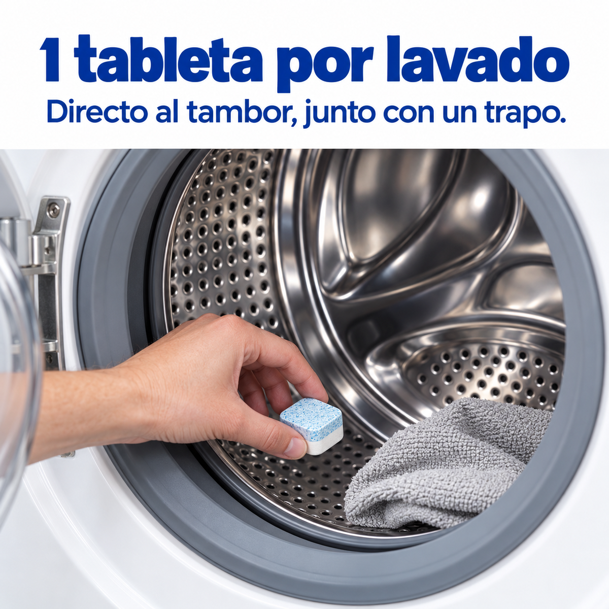 Tabletas Antibacteriales para Limpieza de Lavarropa ACTIVO