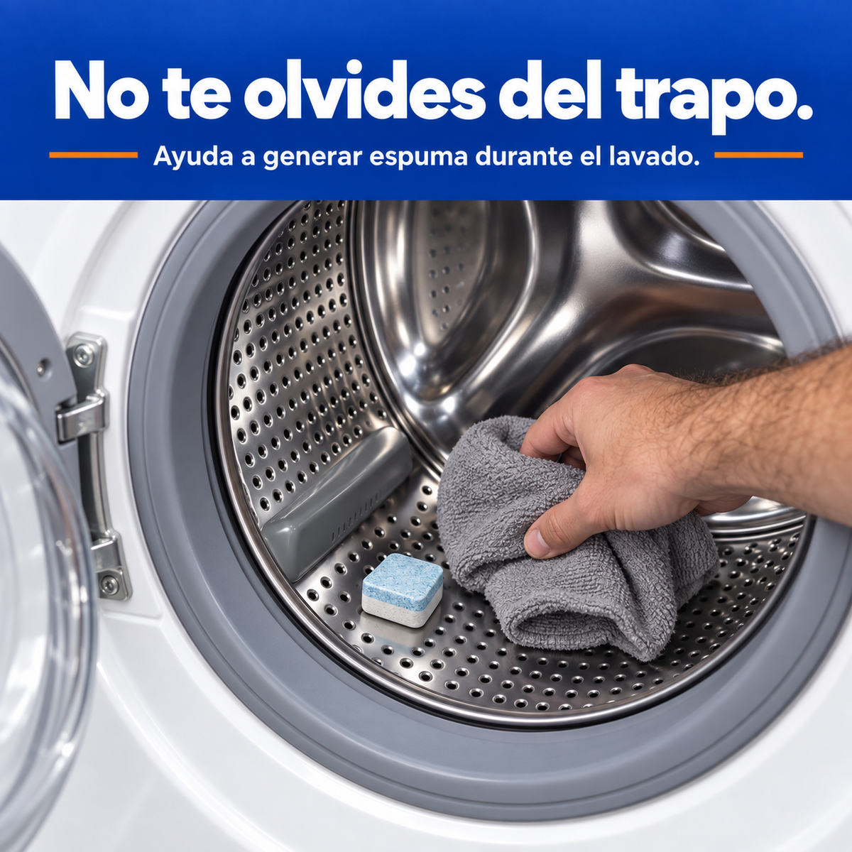 Tabletas Antibacteriales para Limpieza de Lavarropa ACTIVO