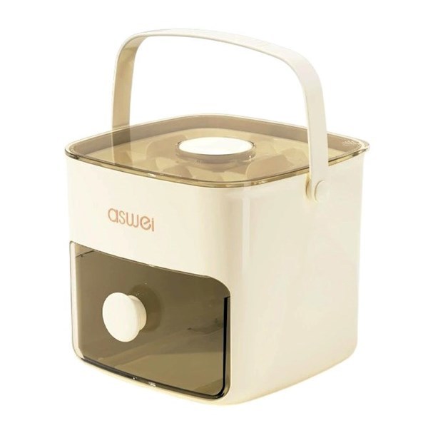Cubetera de Plástico con Botón y Cajón – Mil Ideas