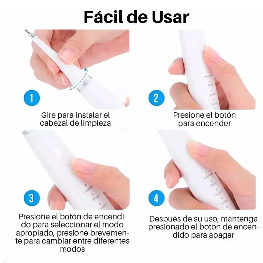 Cepillo Eléctrico con Removedor de Sarro en uso – Mil Ideas