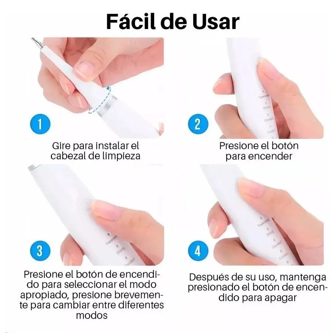 Cepillo Eléctrico con Removedor de Sarro en uso – Mil Ideas