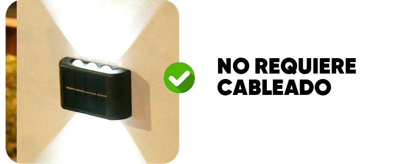 Pack de 2 focos solares 6 luces frías detalle – Mil Ideas