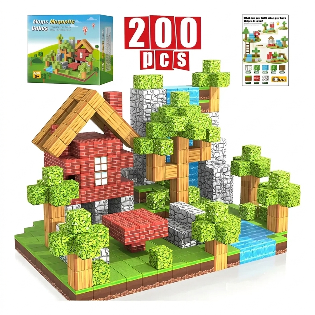 Juego de Bloques de Construcción PixelMine vista adicional – Mil Ideas