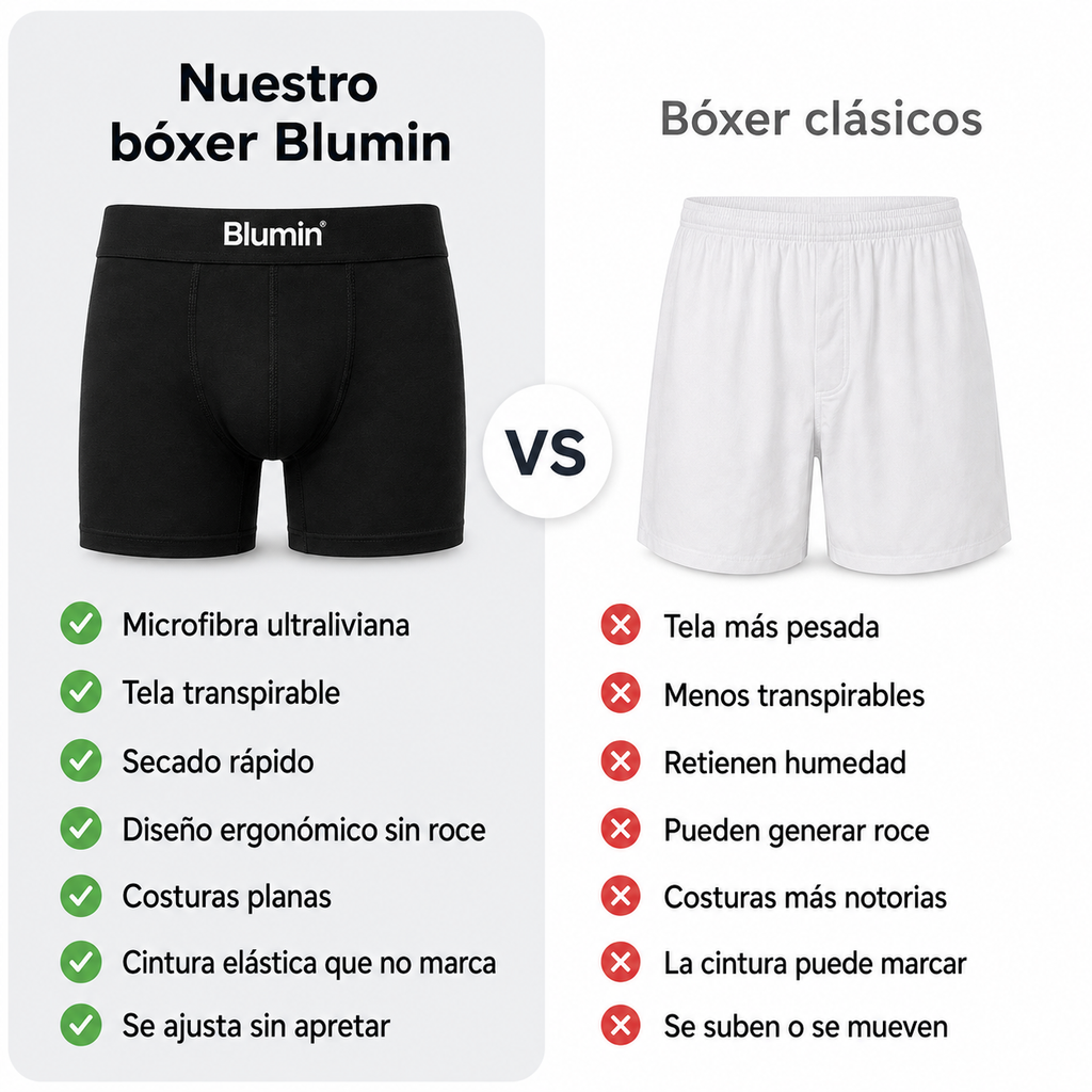 Pack de 3 Bóxer de Algodon Blumin