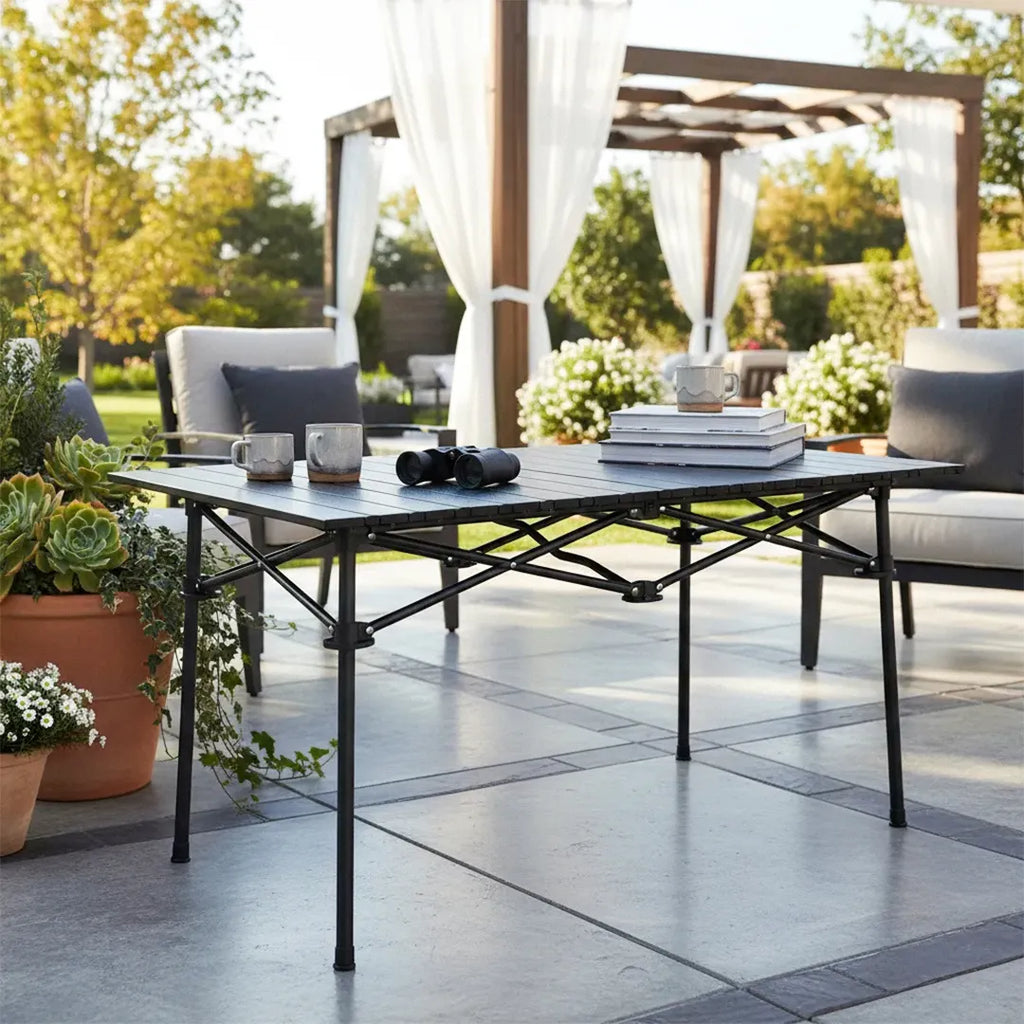 Mesa enrollable de aluminio para camping vista adicional – Mil Ideas