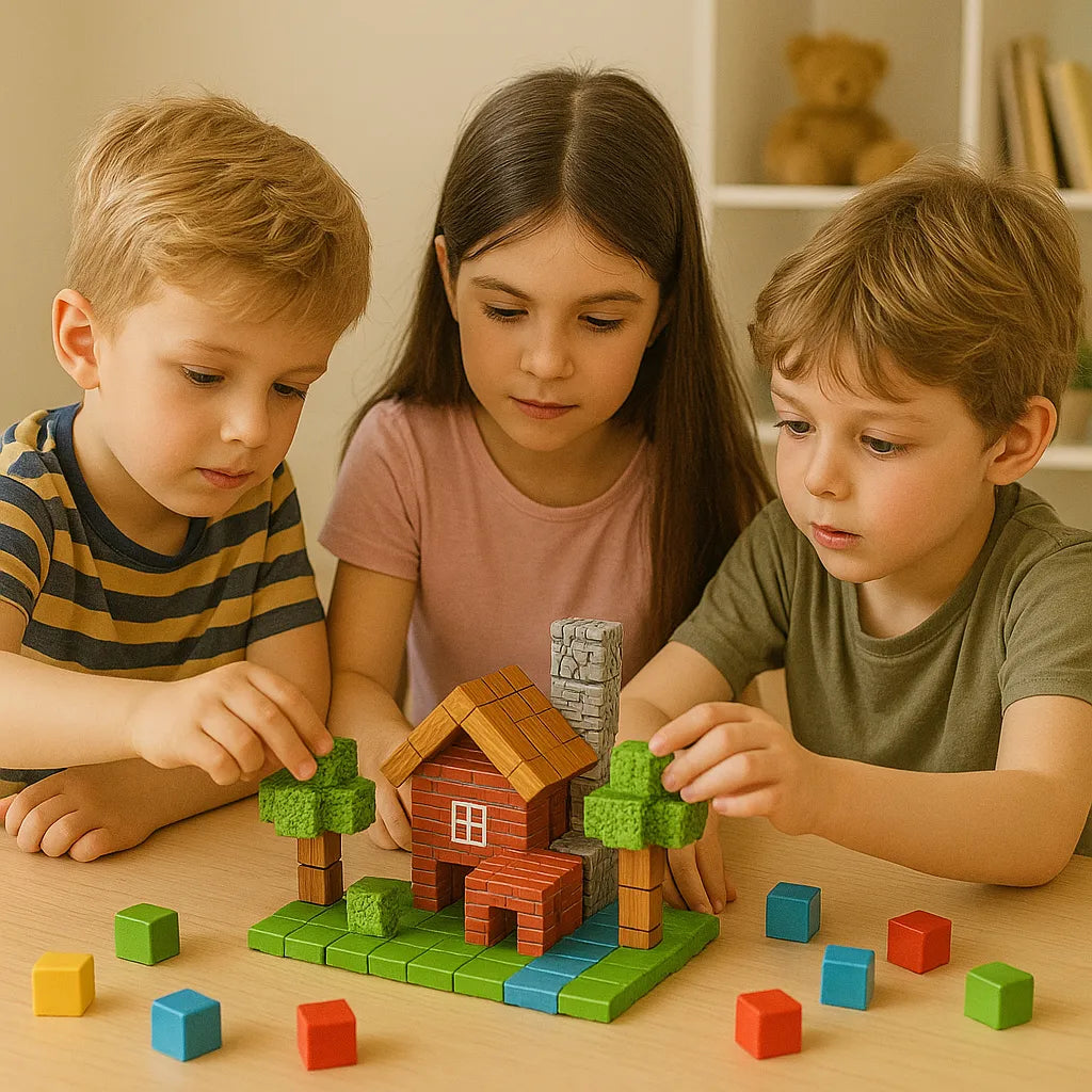 Juego de Bloques de Construcción PixelMine vista adicional – Mil Ideas