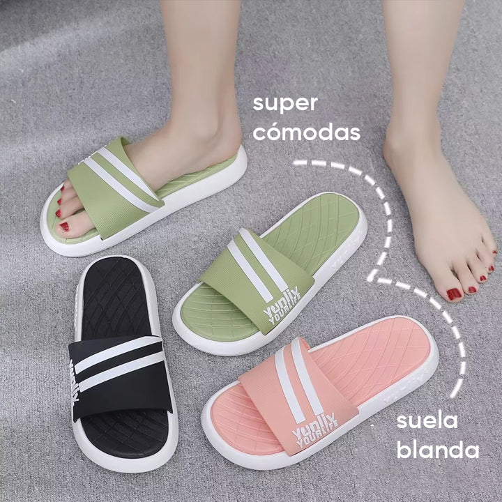 Chancletas Sandalias Tira Ancha YUNLIV detalle – Mil Ideas