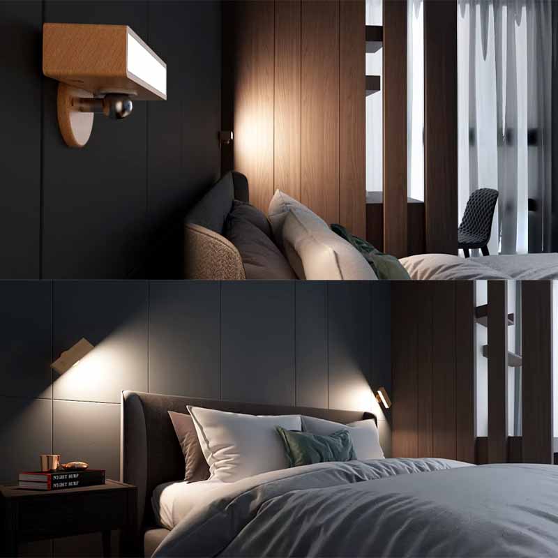 Lampara Led de Madera Lightwood  360 grados