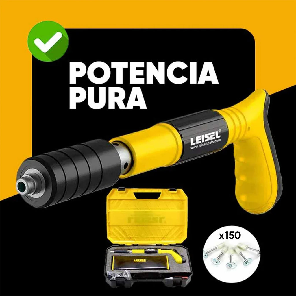 Pistola remachadora Leisel en uso – Mil Ideas