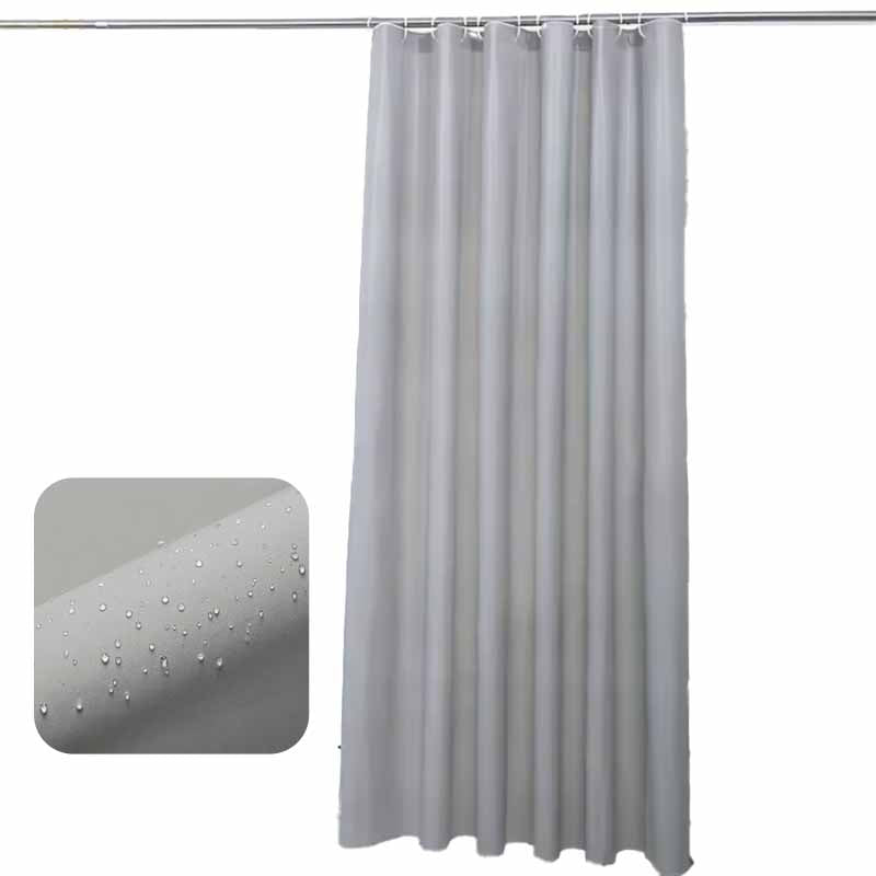 Cortina gris en PEVA para ducha vista adicional – Mil Ideas