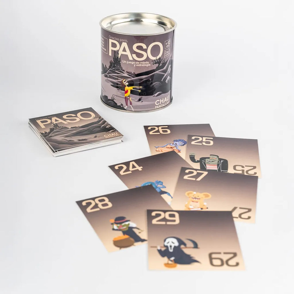 Juego de Mesa Gracias pero, PASO Chau Pantallas detalle – Mil Ideas