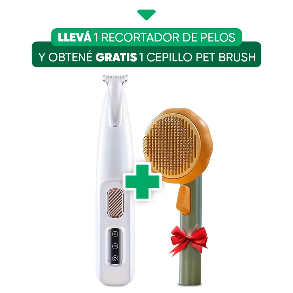 Pack Recortador de Pelos Patas + Cepillo Pet Brush – Mil Ideas
