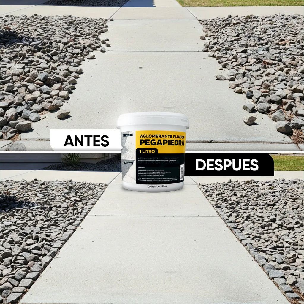 Fijador para Piedras de Jardín PEGAPIEDRA 1L Leisel en uso – Mil Ideas
