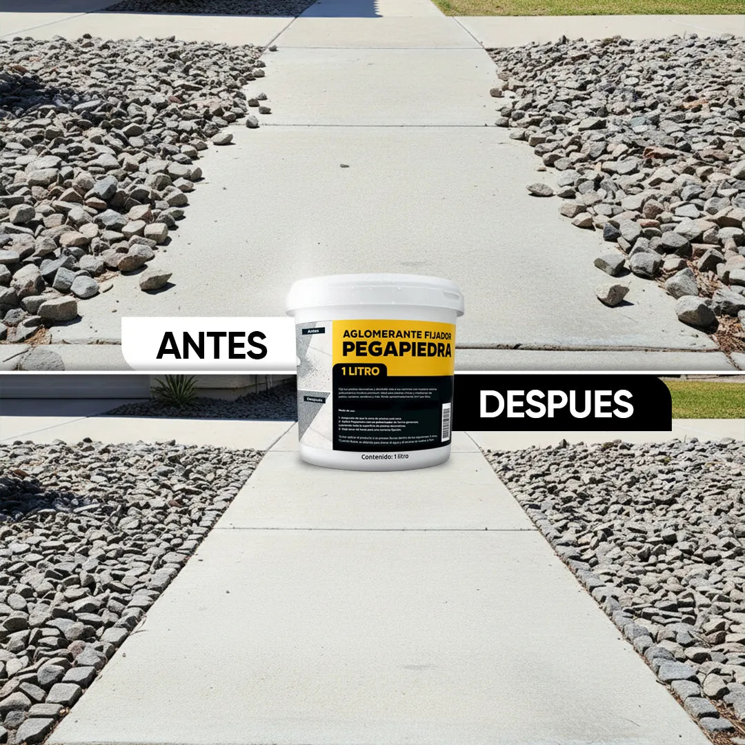 Fijador para Piedras de Jardín PEGAPIEDRA 1L Leisel en uso – Mil Ideas