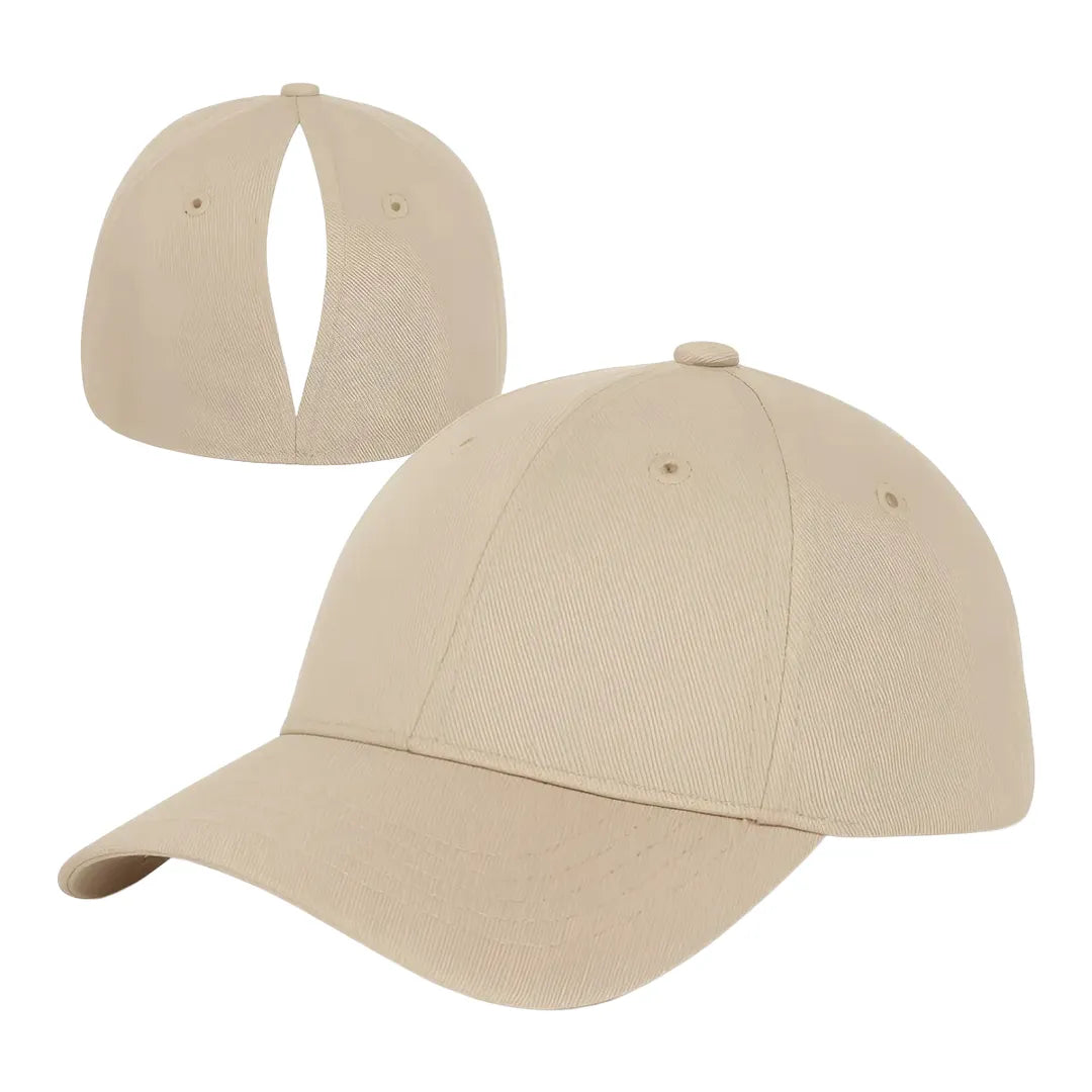 Gorra con adaptación para cola de cabello vista adicional – Mil Ideas