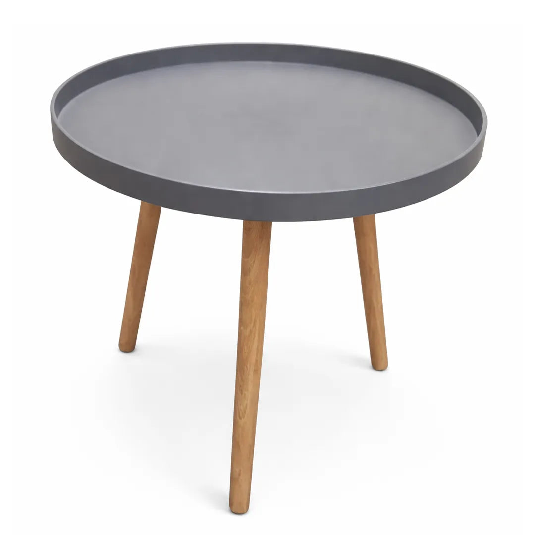 Mesa ratona redonda Adana madera y plástico 50x44cm – Mil Ideas