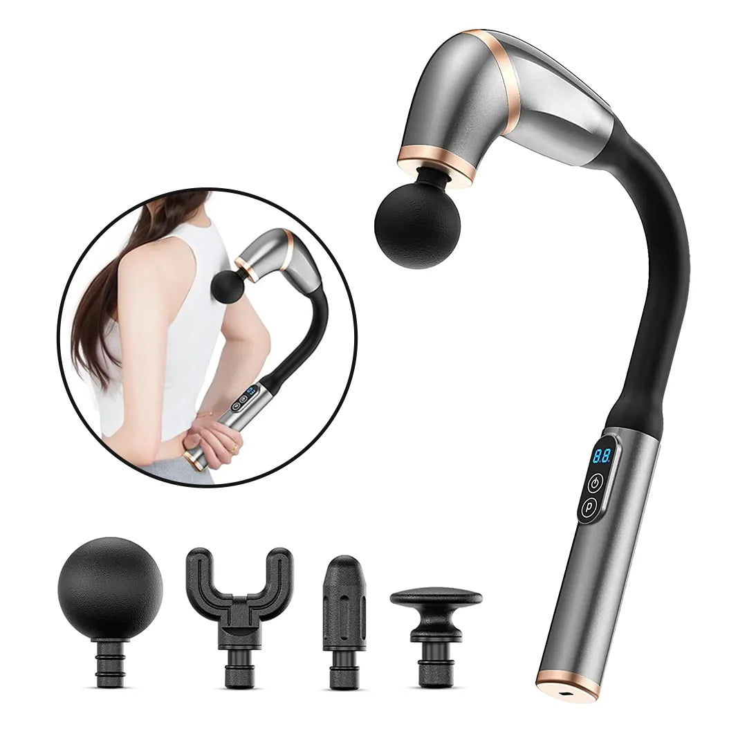 Masajeador muscular profesional 3000 RPM con 4 cabezales – Mil Ideas