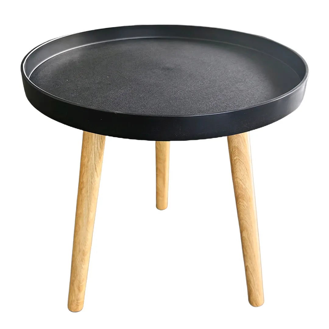 Mesa ratona redonda Bolpur madera y plástico 40x44cm – Mil Ideas
