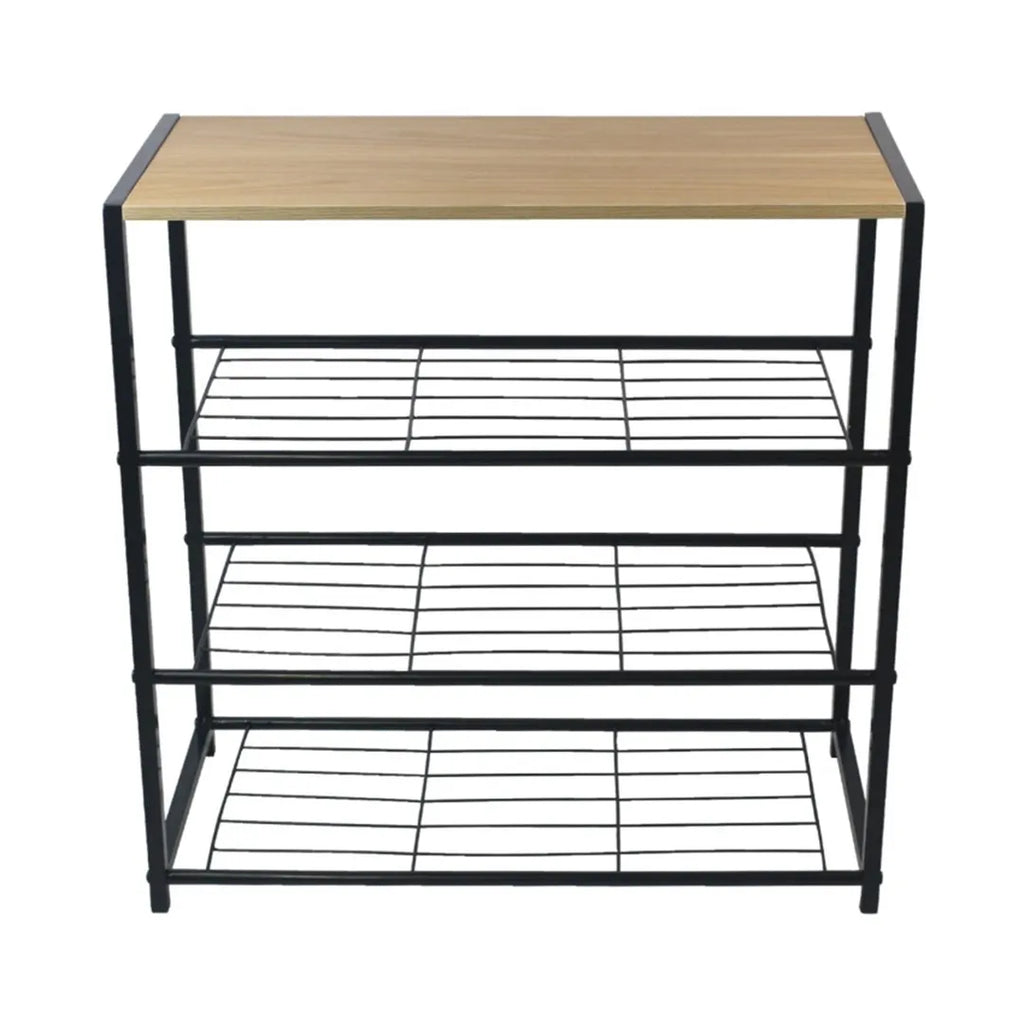 Mueble Zapatera de Hierro y MDF 4 Estantes – Mil Ideas