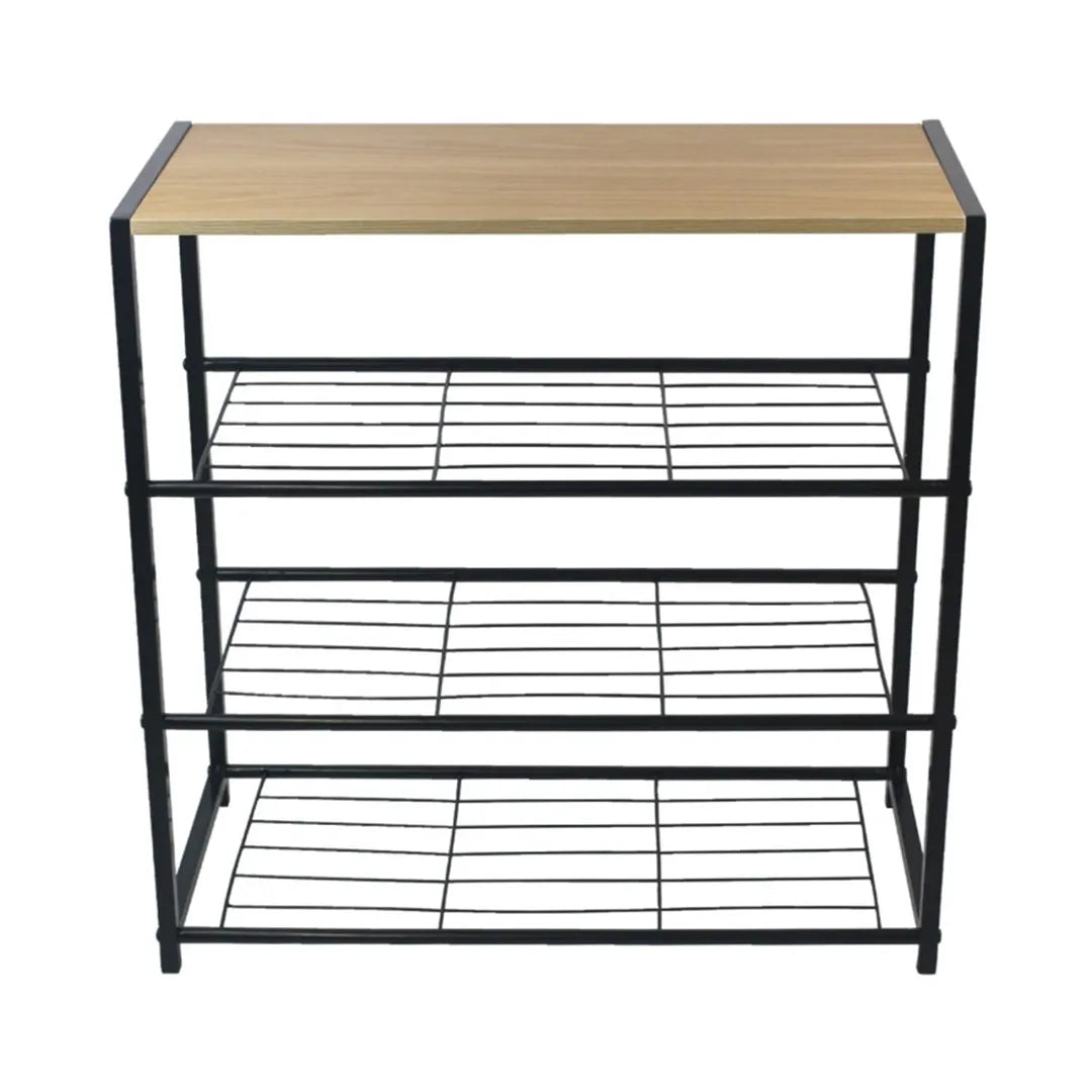Mueble Zapatera de Hierro y MDF 4 Estantes – Mil Ideas