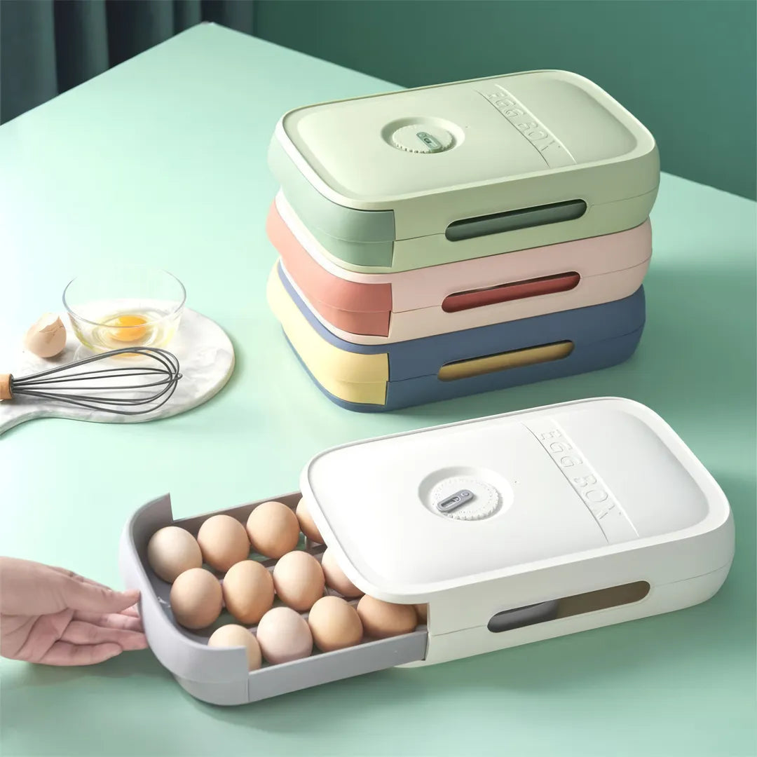 Huevera de plástico apilable para 15 huevos – Mil Ideas