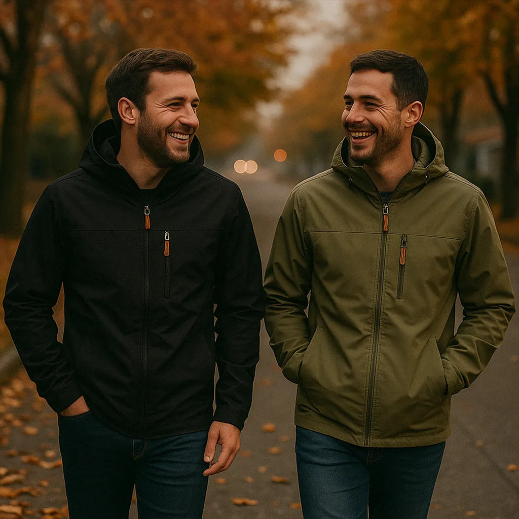 Campera senderismo liviana detalle del tejido y costuras – Mil Ideas