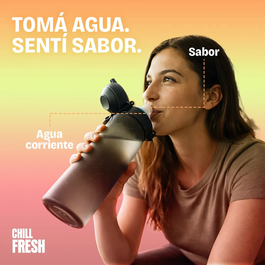 Botella aromática Chill Fresh en uso – Mil Ideas