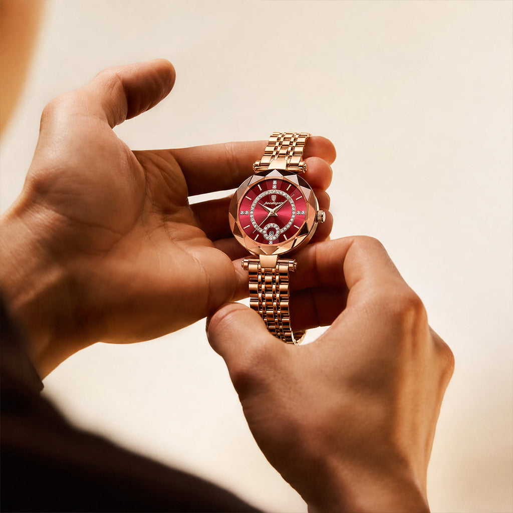 Reloj Dazzle de Acero Inoxidable para Dama Resistente al Agu