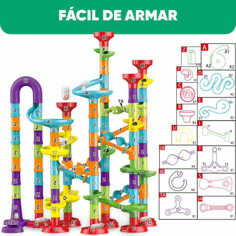Juego de encastre diseño pista para niños vista adicional – Mil Ideas