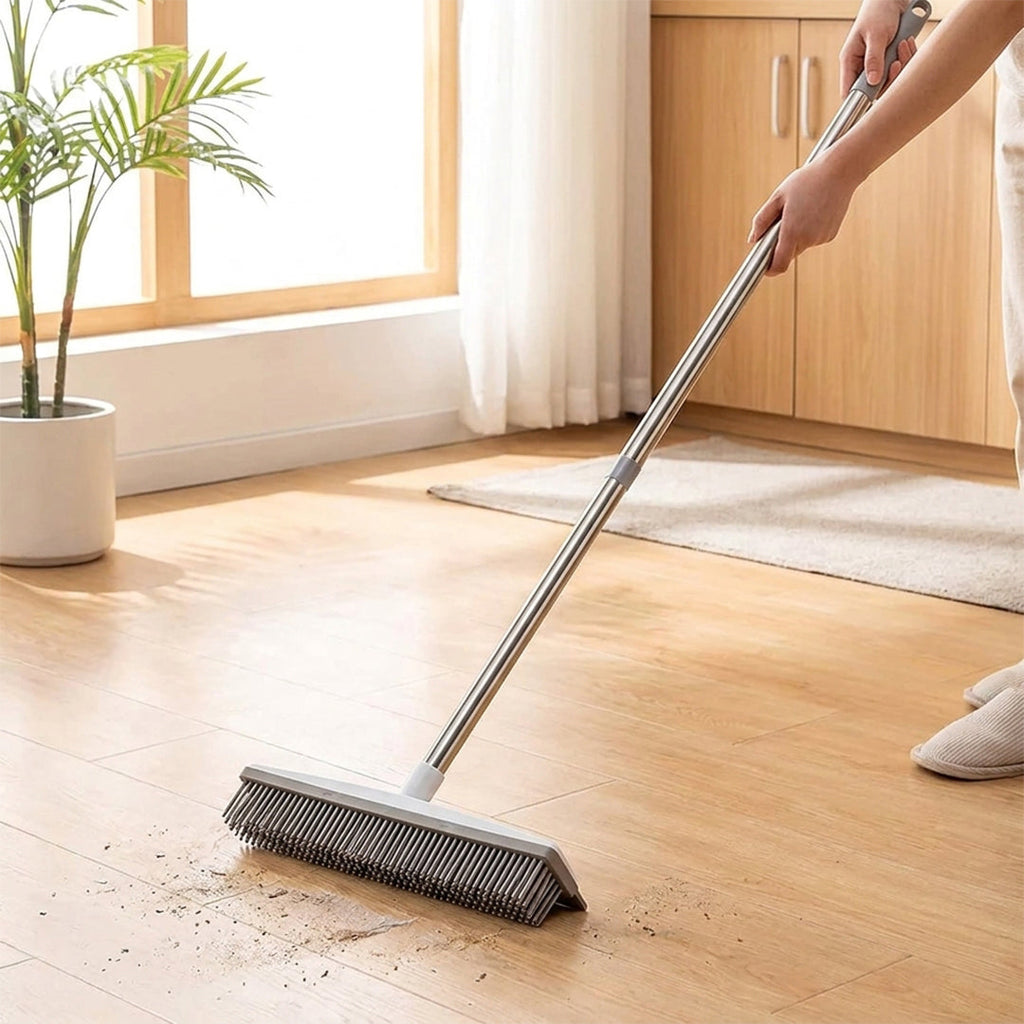 Escoba de Silicona 2 en 1 con Largo Ajustable Brush Clean
