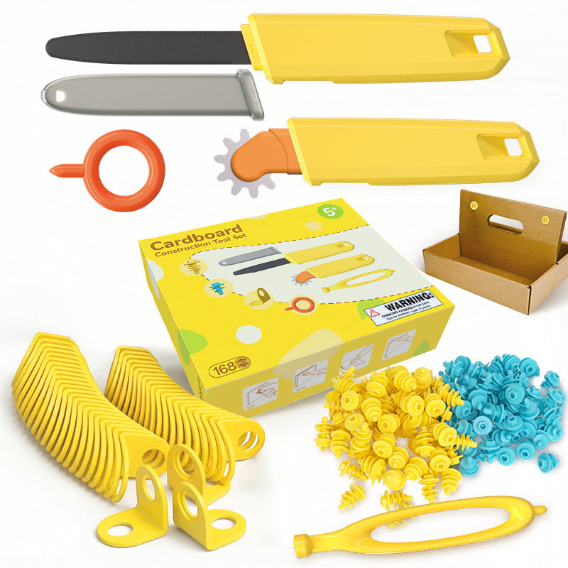 Kit de construcción de cartón reutilizable para niños – Mil Ideas