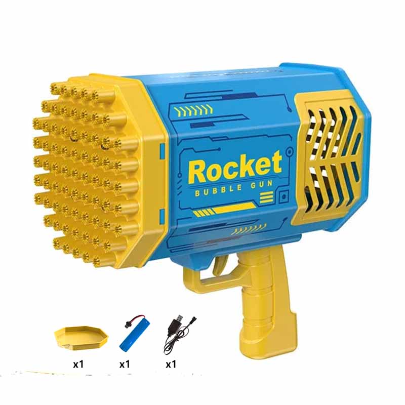 Burbujero Bazooka con 69 Disparadores y Luces LED – Mil Ideas