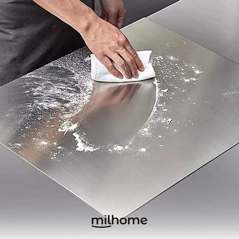 Tabla protectora de acero inoxidable Mil Ideas y alfombra FlexiRoll vista adicional – Mil Ideas