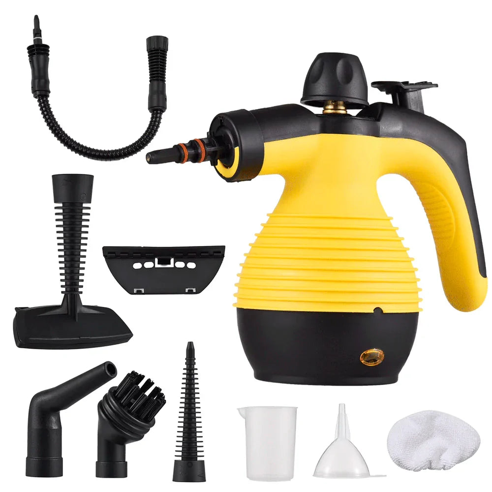 Máquina de limpieza a vapor con detergente líquido gratis en uso – Mil Ideas
