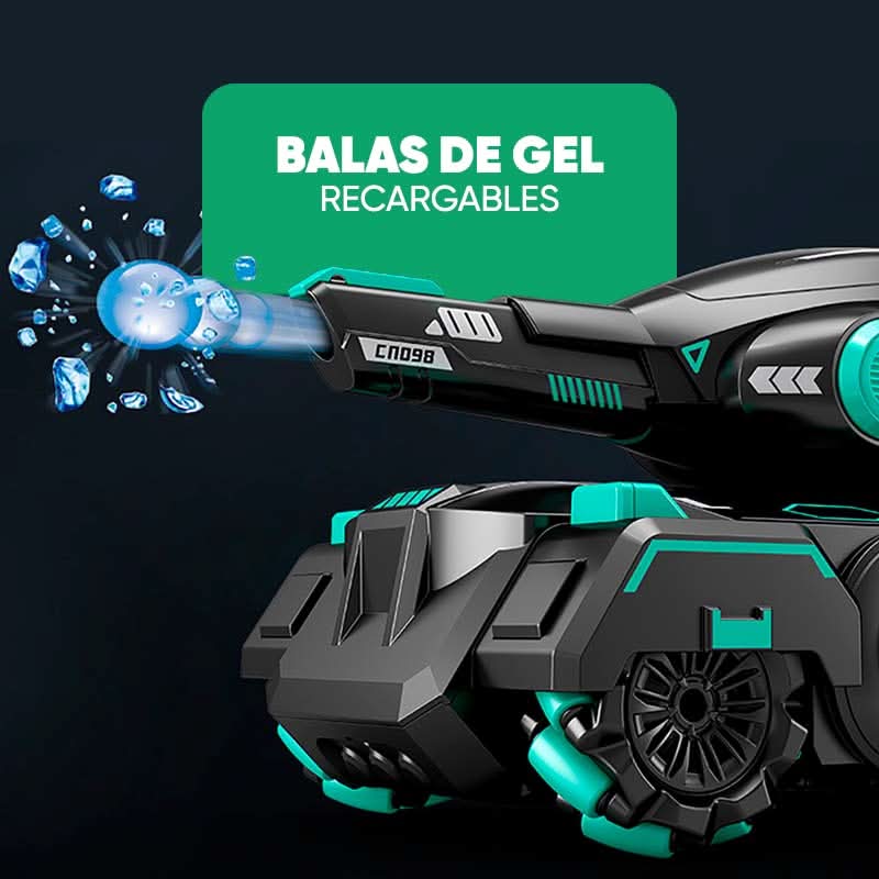 Auto RC Tanque con Lanzador de Balas de Gel en uso – Mil Ideas