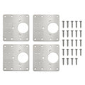 Pack de 4 Placas de Reparación de Bisagras