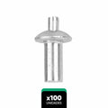 Pack de 100 remaches de expansión en aluminio – Mil Ideas
