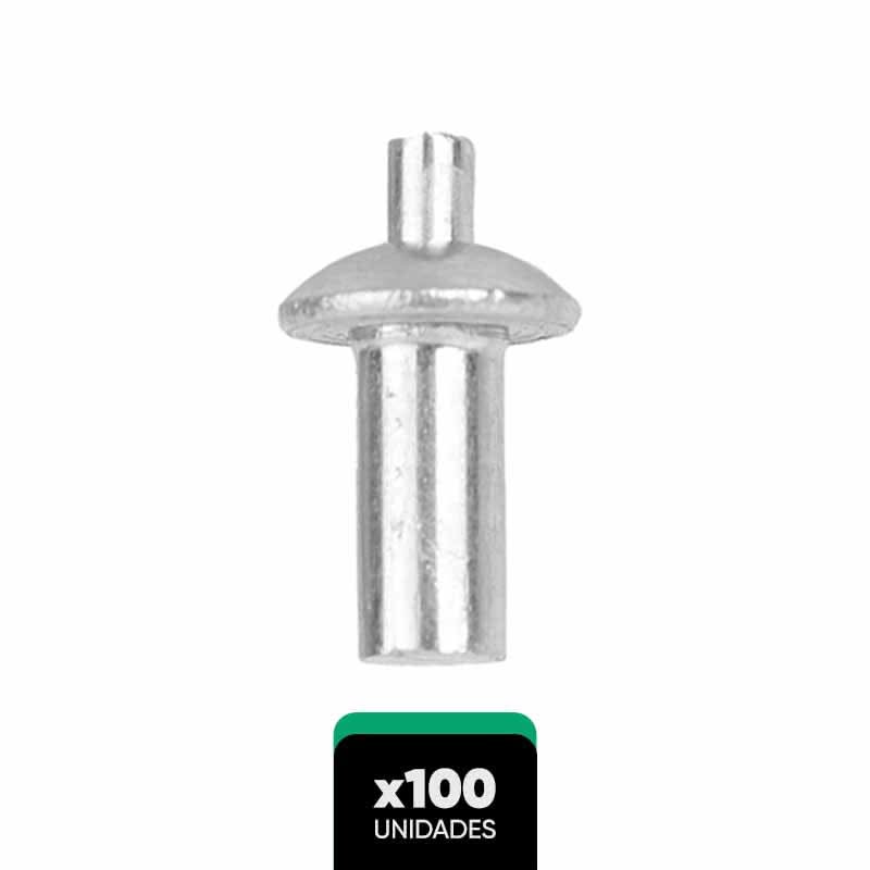 Pack de 100 remaches de expansión en aluminio – Mil Ideas