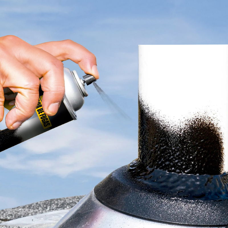 Spray sellador fugas Leisel en uso – Mil Ideas