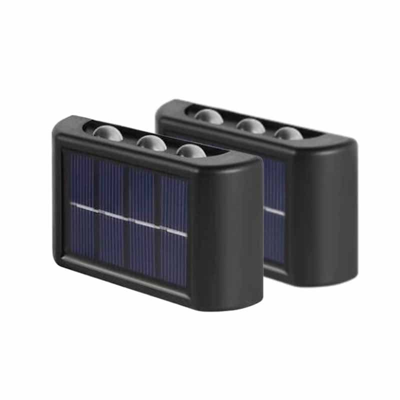 Pack de 2 focos solares 6 luces frías – Mil Ideas