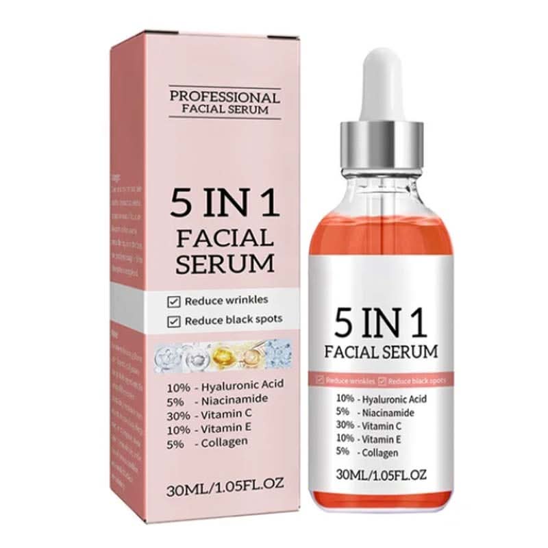 Suero facial hialurónico 5 en 1 antiarrugas – Mil Ideas
