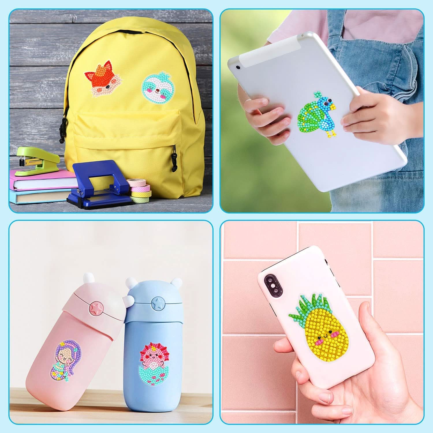 Kit de Pegatinas para Hacer Stickers en uso – Mil Ideas