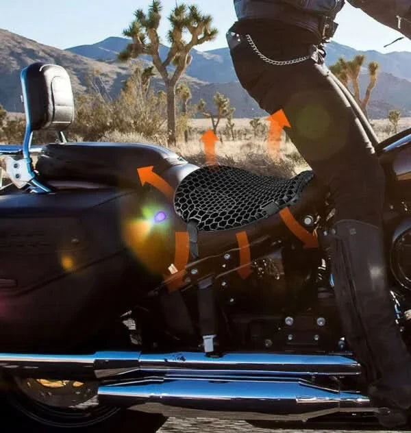Asiento 3D Ergonómico para Absorción de Golpes en Moto