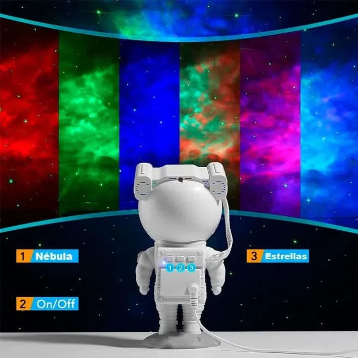 Lámpara Proyector Astronauta LED vista adicional – Mil Ideas