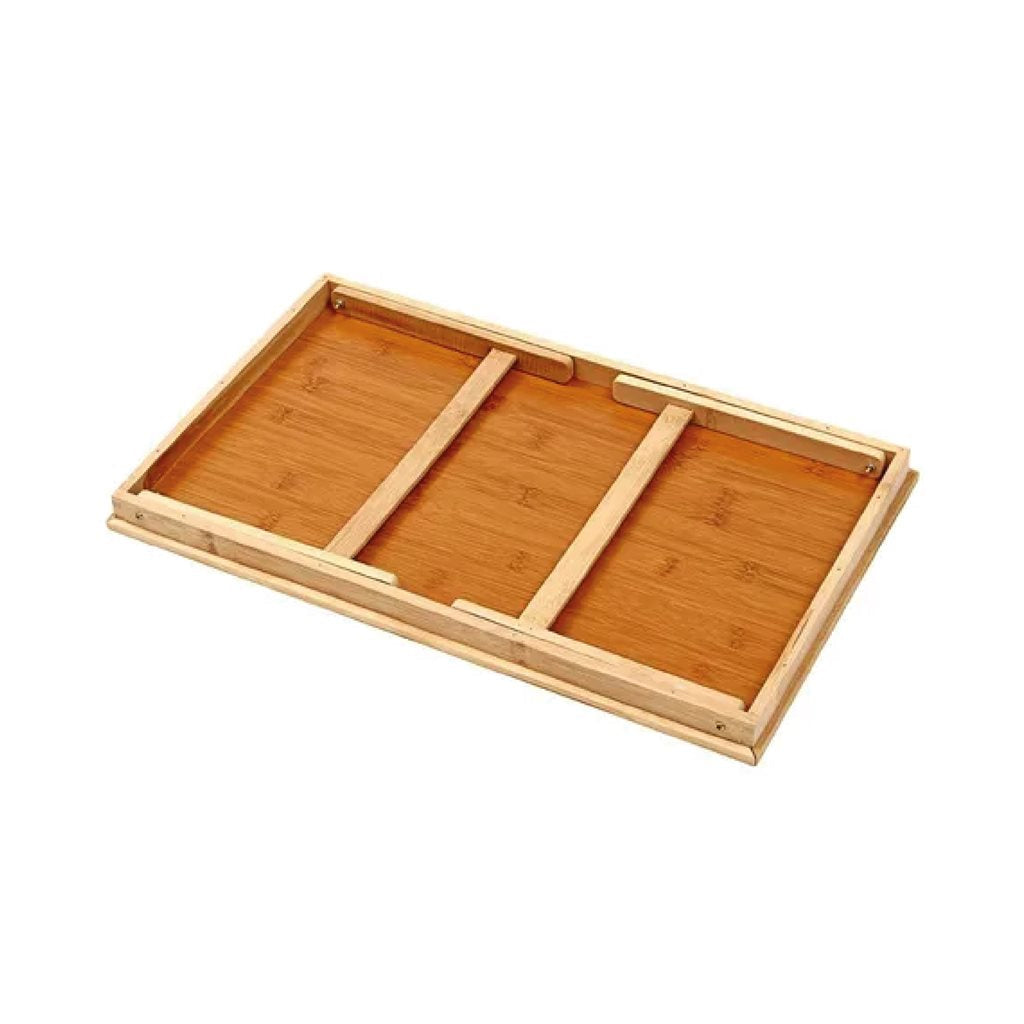 Mesa de cama plegable detalle de las patas regulables – Mil Ideas
