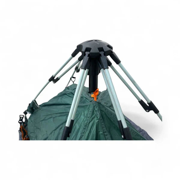 Carpa camping 2 personas vista adicional plegada – Mil Ideas