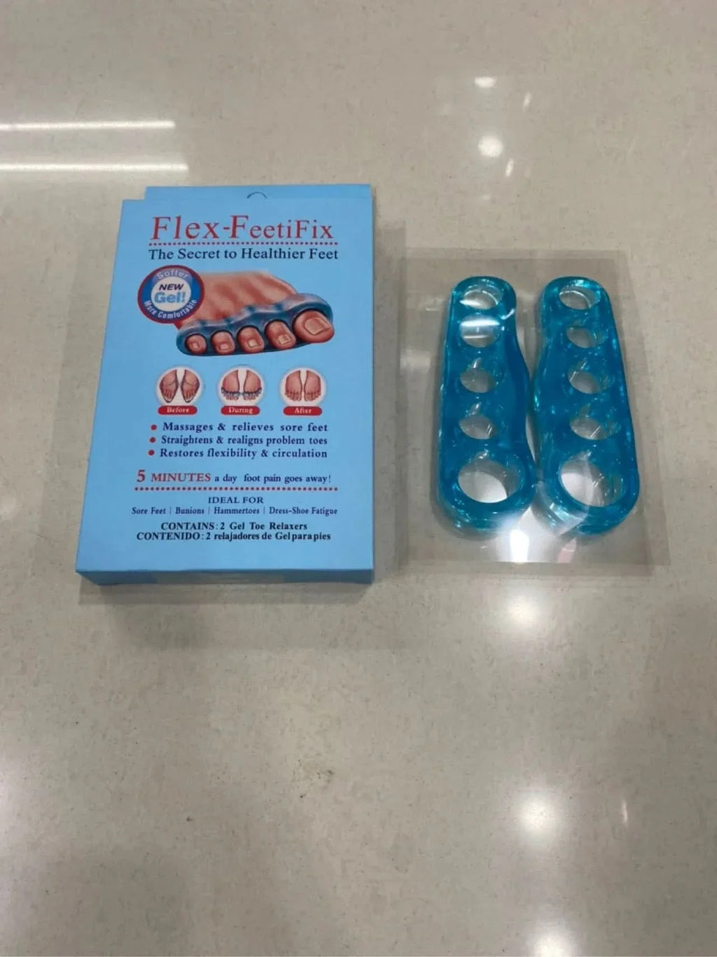 Separador de dedos en gel premium en uso – Mil Ideas