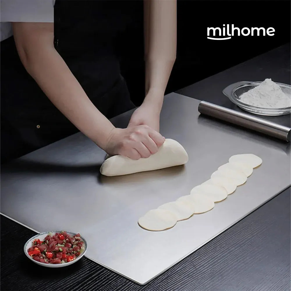 Tabla protectora de acero inoxidable Mil Ideas y alfombra FlexiRoll vista adicional – Mil Ideas