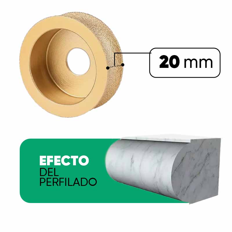 Disco de perfilado para mármol premium detalle – Mil Ideas