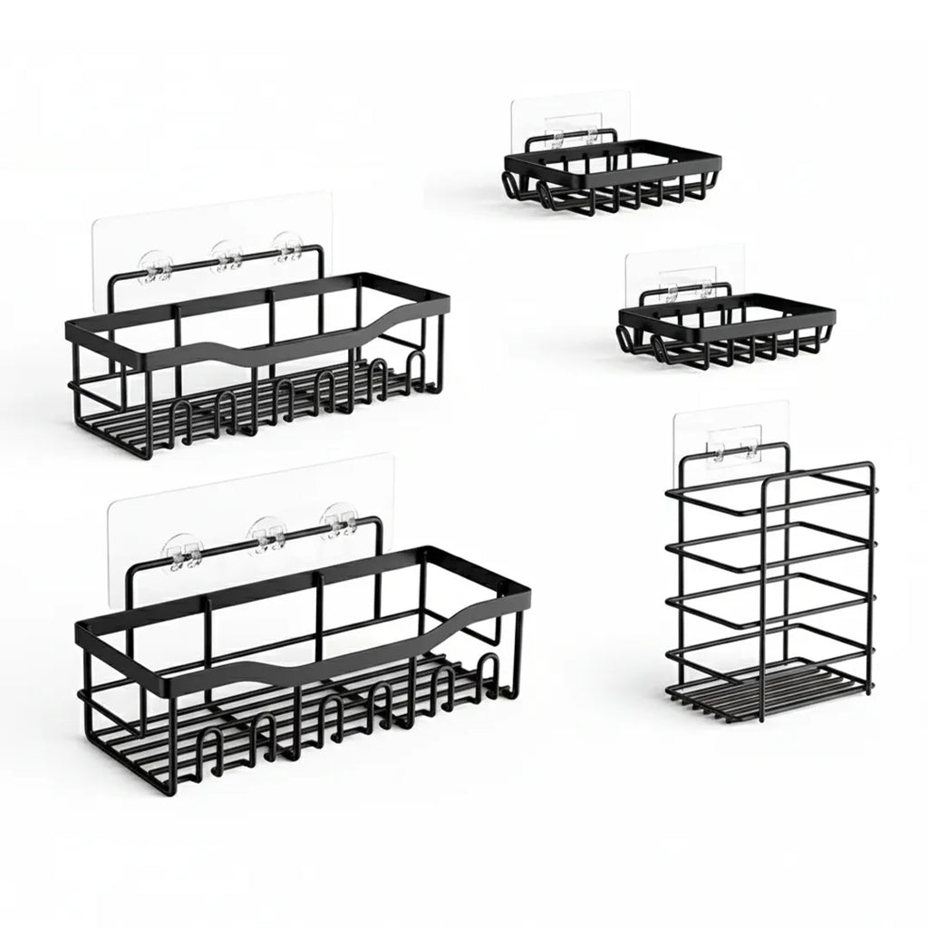 Set de 5 organizadores para ducha minimalista – Mil Ideas
